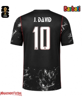 Canada Jonathan David #10 Tricou Fotbal Replică Mondial 2026 Barbati Deplasare